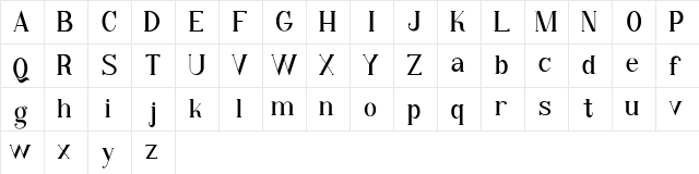 Qiba Serif FREE Regular font glyphpreview