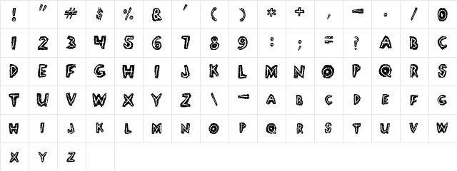 TribalLion Regular font glyphpreview