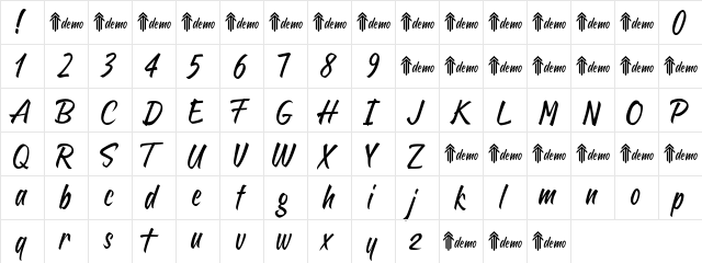 Sheptember Regular font glyphpreview