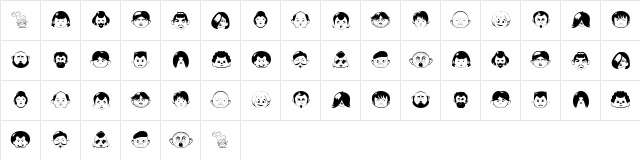 Keep It Up Regular font glyphpreview