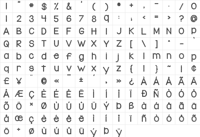 KG Candy Cane Stripe Regular font glyphpreview