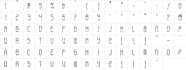 TINGEE Regular font glyphpreview