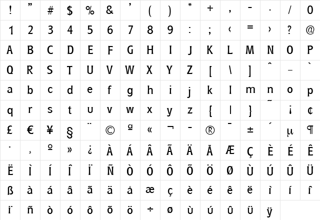 EddieBecker Regular font glyphpreview