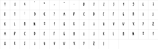 Moon Magick Regular font glyphpreview