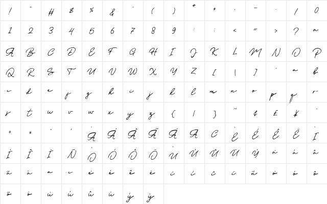 Old Bridges Rough Regular font glyphpreview