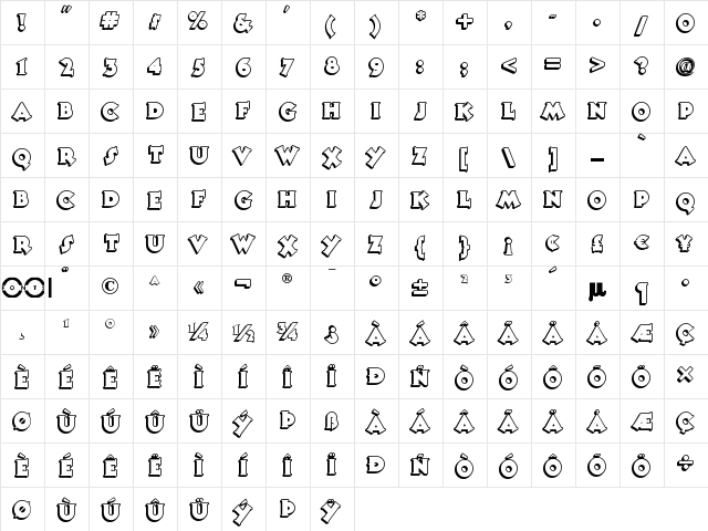 Tooney Noodle NF Regular font glyphpreview