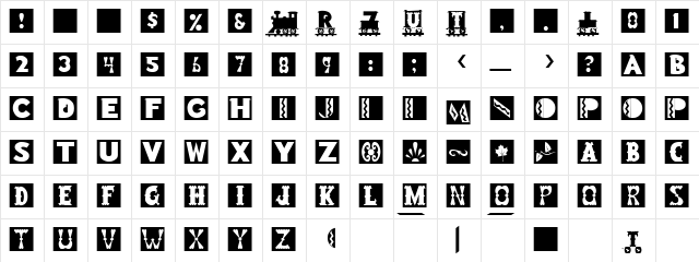 ROMNEY Regular font glyphpreview