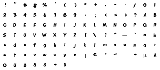 Devise Regular font glyphpreview