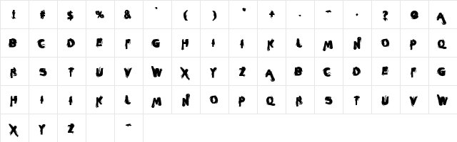 sleeperzzzz Regular font glyphpreview