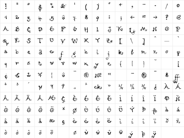 MotionLight Regular font glyphpreview
