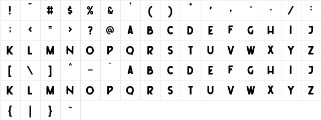 Freudian Two Regular font glyphpreview