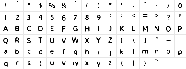 Sir Smoothy Regular font glyphpreview