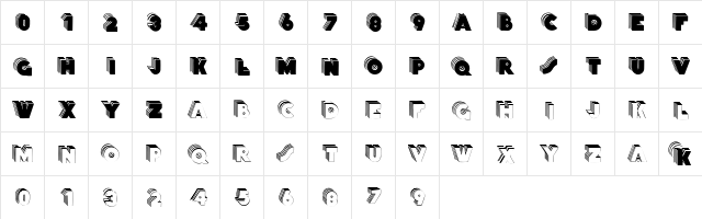 Stackcaps Regular font glyphpreview