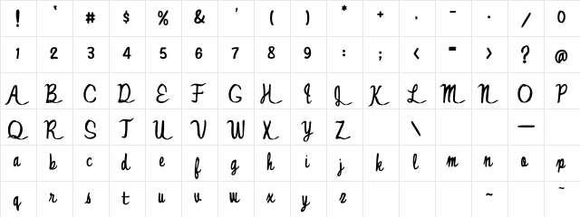 Jonny Quest Classic Regular font glyphpreview