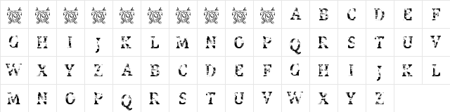 Street Blues Trial Regular font glyphpreview