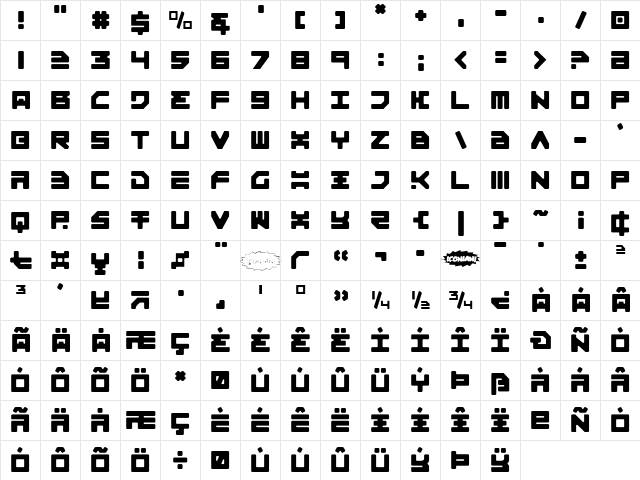 Omega-3 Light Light font glyphpreview