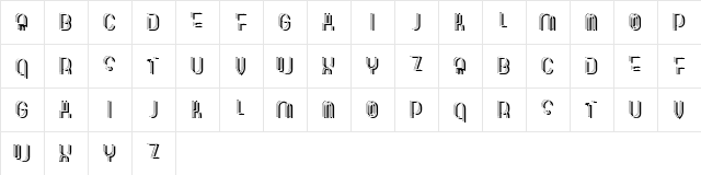 Verge Paper 3D Regular font glyphpreview