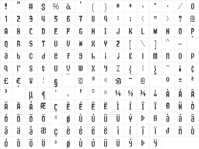 KingBus Regular font glyphpreview