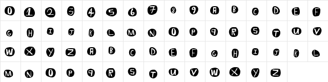 EightBaller Regular font glyphpreview