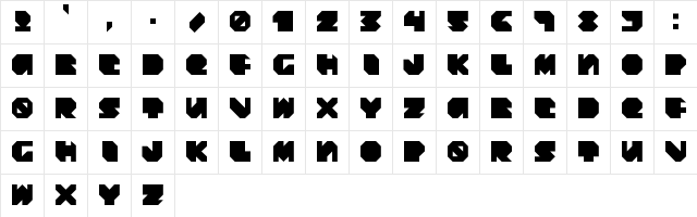 Daydream Daily Regular font glyphpreview