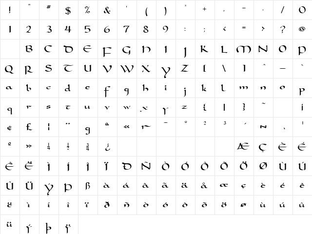 Samovar SSi Regular font glyphpreview