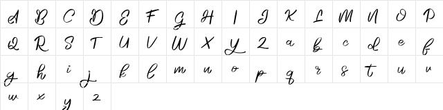 Rosela FREE Regular font glyphpreview