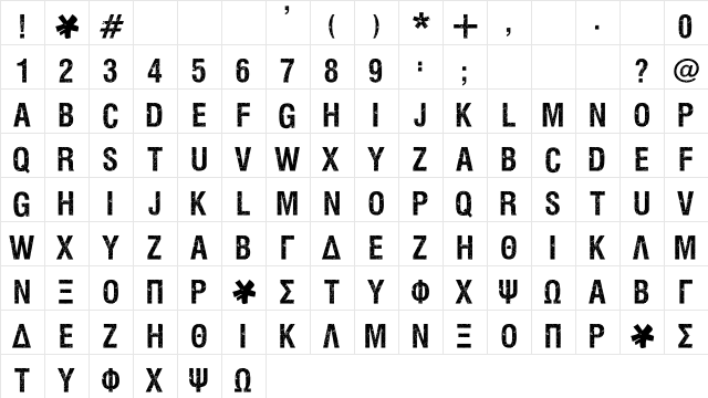 VIPER NORA Regular font glyphpreview