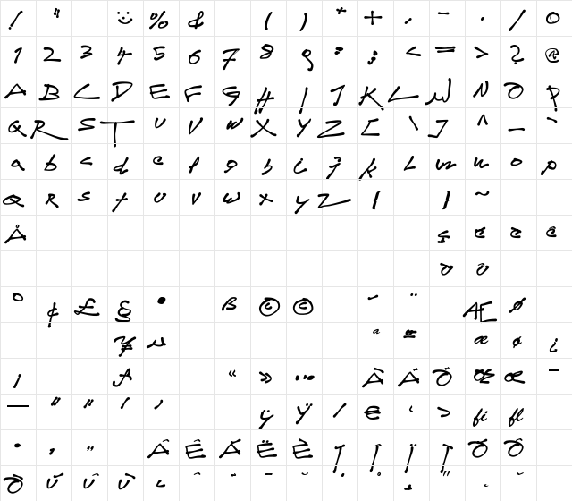 tagDo Regular font glyphpreview