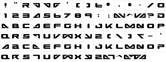 Sea-Dog Regular font glyphpreview