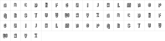 Wooden Planks Regular font glyphpreview