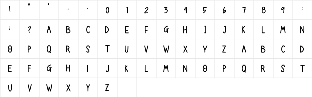 Shadeogrey Regular font glyphpreview