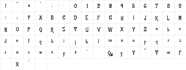 FLEMISH Regular font glyphpreview