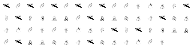 SkateLove Girl font glyphpreview