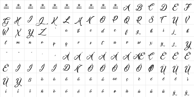Sea Balance Personal Use Regular font glyphpreview