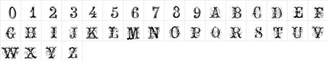 OrnamentalNo2 Regular font glyphpreview