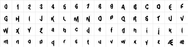 Exaggerate (BRK) Regular font glyphpreview