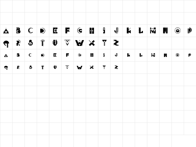 Memphis Display Regular font glyphpreview