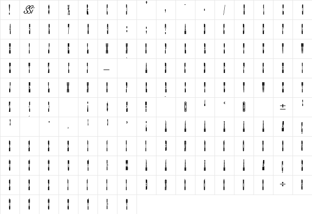 TumbleweedCapsSSK Regular font glyphpreview