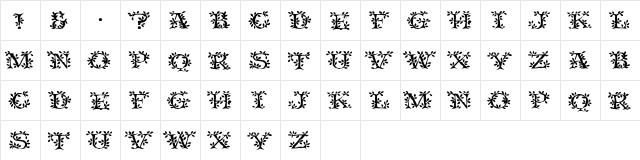 VineCapsSSi Regular font glyphpreview