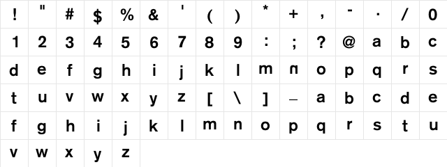 剥穮潲 䉲潫敮 font glyphpreview