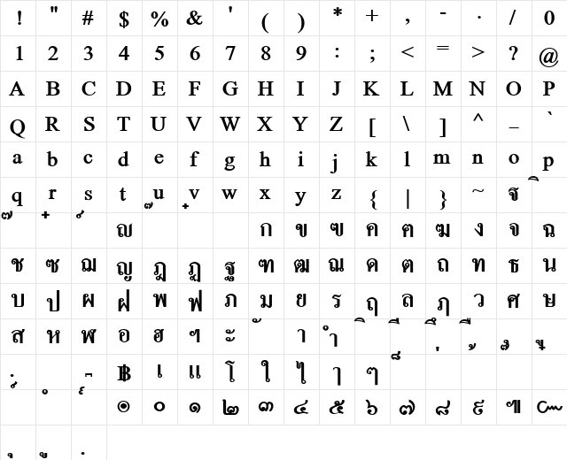 KK-Jaksu Regular font glyphpreview