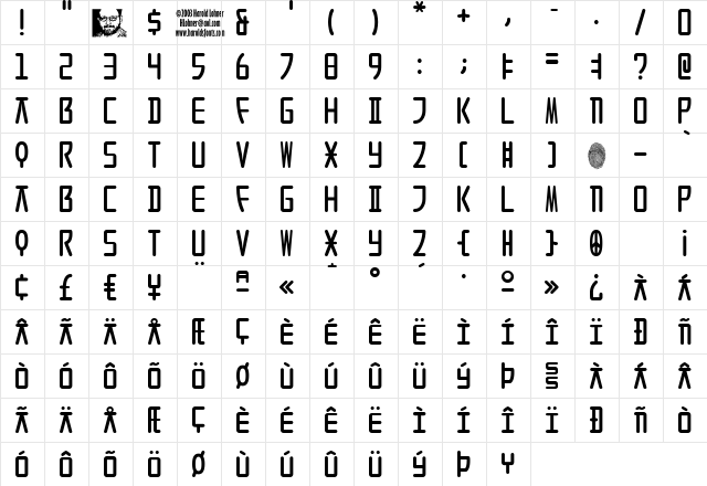 SeoulCaps Alt Regular font glyphpreview