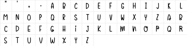 Sugar Poof-demo Regular font glyphpreview