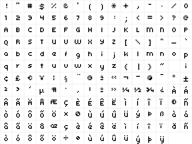 kroeger 05_56 Regular font glyphpreview