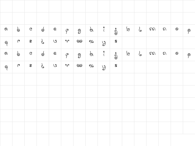 sweet lollipop Regular font glyphpreview