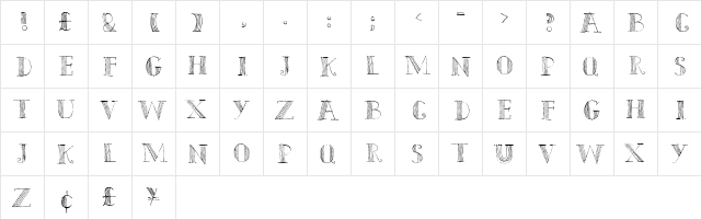 Ursula Capitals Regular font glyphpreview