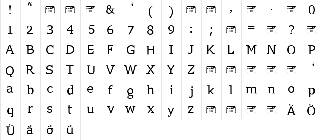 Fusion Demo Regular font glyphpreview