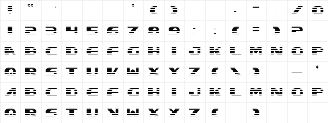 Excelsior Gradient Gradient font glyphpreview