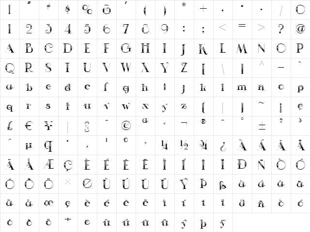 FiresideChatNF Medium font glyphpreview