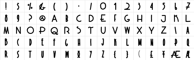 Rispadhd Bold font glyphpreview